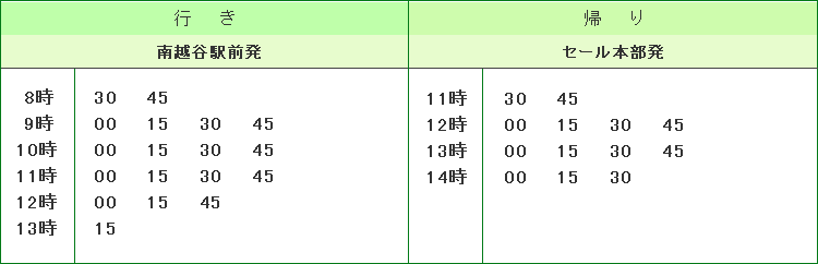 セール会場のご案内